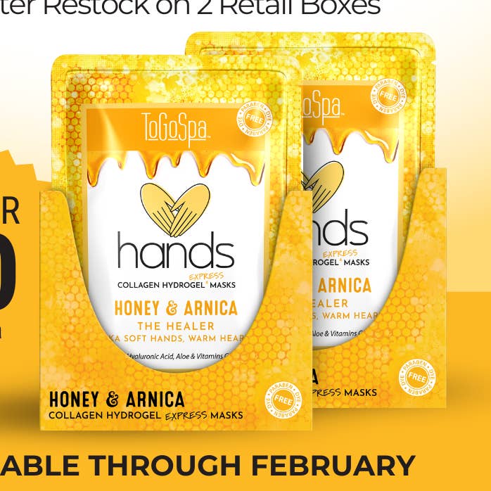 HANDS: Honey + Arnica Hands by ToGoSpa for wholesale by ToGoSpa