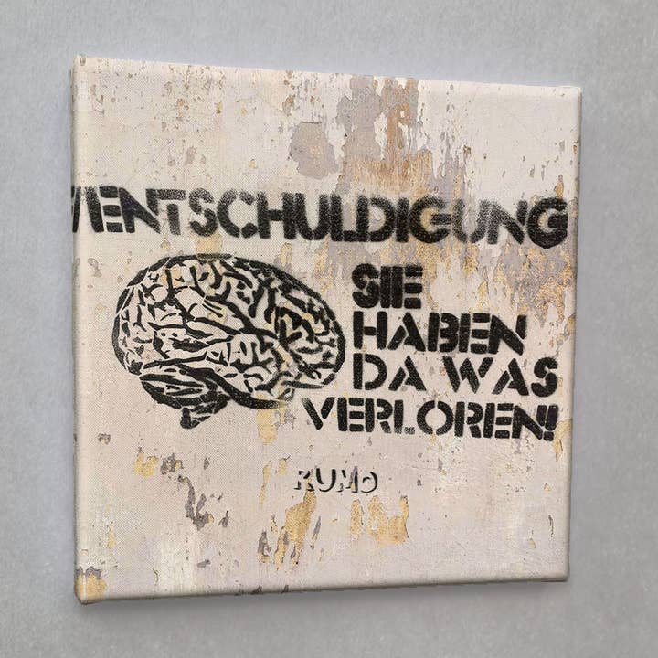 #01398 Impression sur toile Brain Street Art pour la vente par Eicie