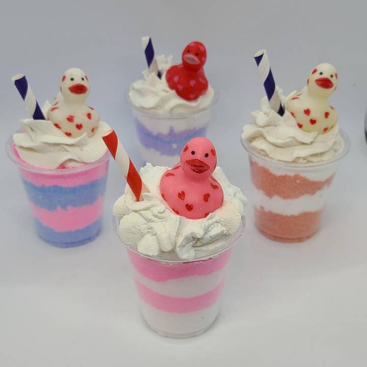 Alla hjärtans dag bubblande smoothie skott badbomb för barn för wholesale av Sassy Bubbles