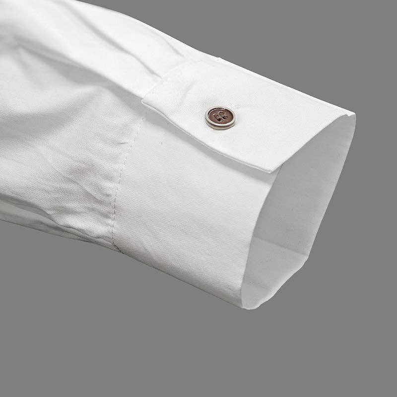 VIT Asymmetrisk blus med knappar och delad framkant för wholesale på Faire12