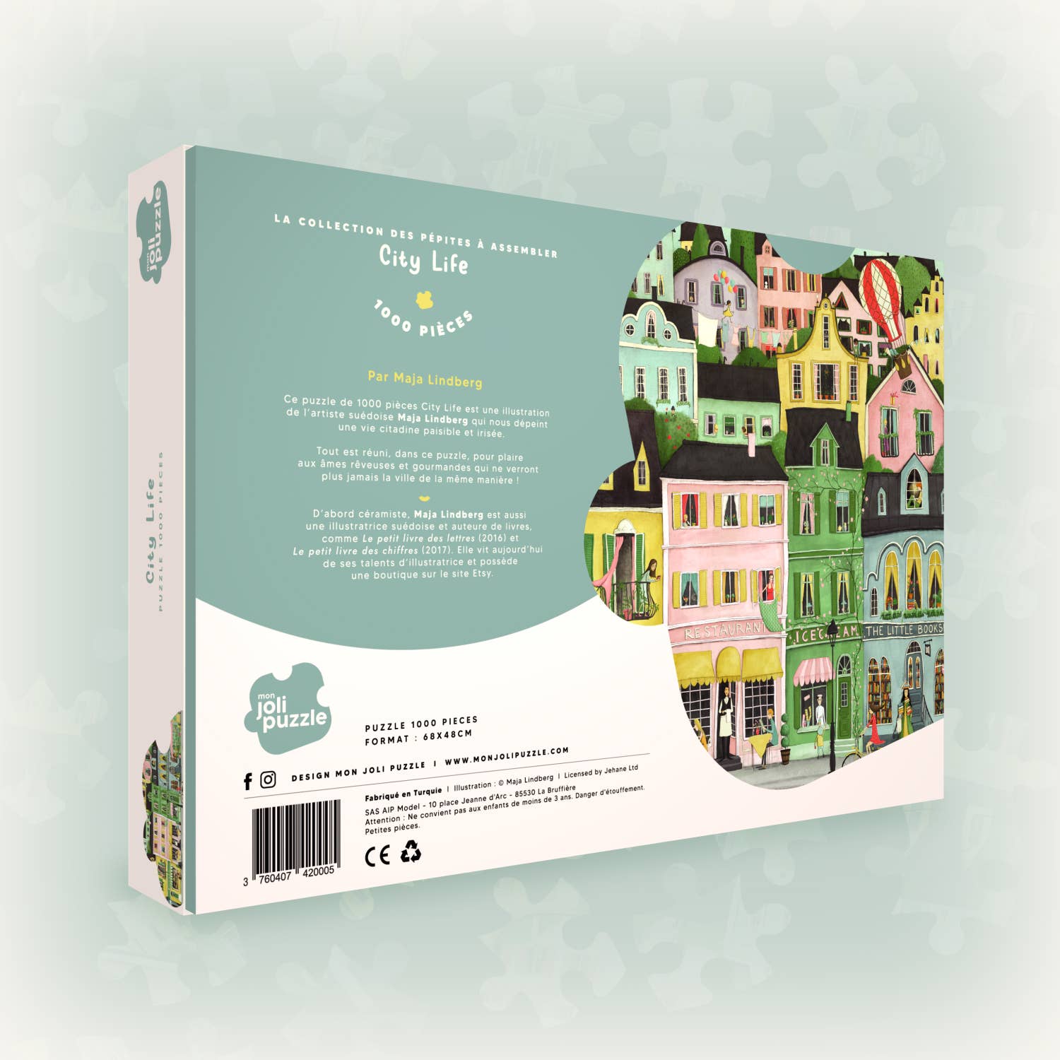 Mon Joli Puzzle - Wholesale Puzzle - Adult - City Life Puzzle — My Pretty Puzzle — 1000 pieces8