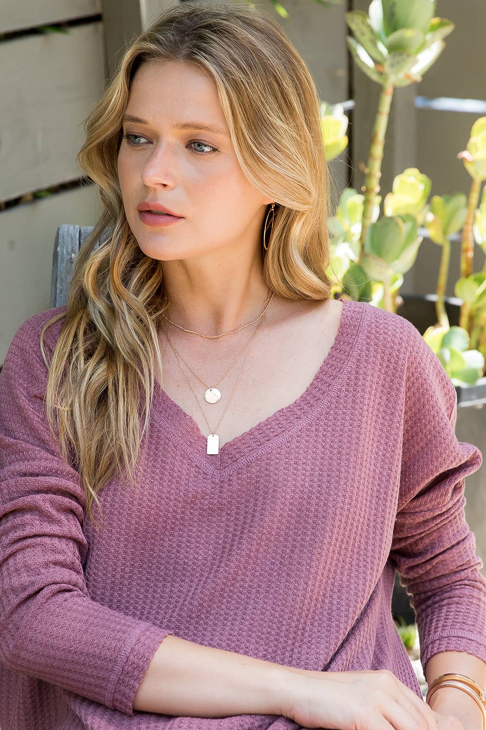 Sweet Lovely by Jen - Vente Haut en maille – femme - SW277 COL V MANCHES LONGUES DOLMAN41