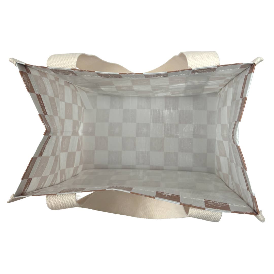 Hello Weekend - Vendita all'ingrosso Borsa per shopping/spesa - Beige neutro e fard - Borsa Daily Market con tasca6