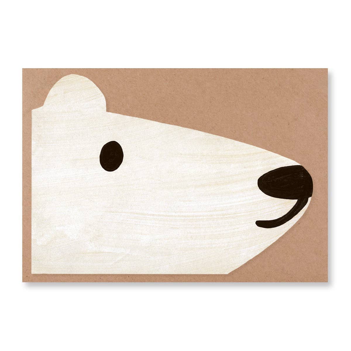 Mortlake Papers - Wholesale Everyday Greeting Card - Polar Bear Shaped Greeting Card2