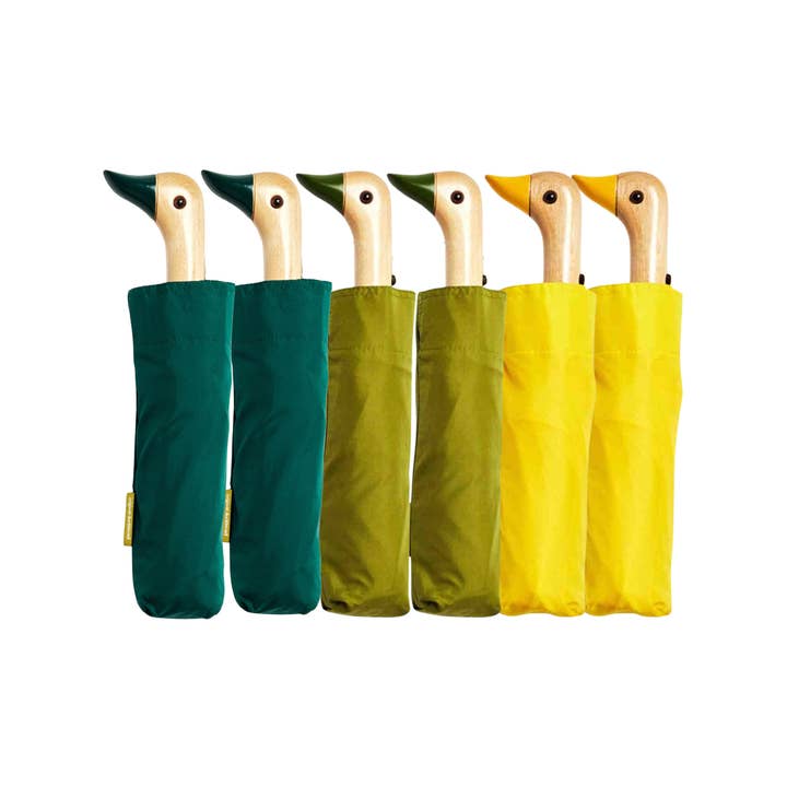 Original Duckhead USA - Wholesale Umbrella - Unisex - NEW! Multipack - Forest/Olive/Yellow Duck Umbrellas - 6 pcs