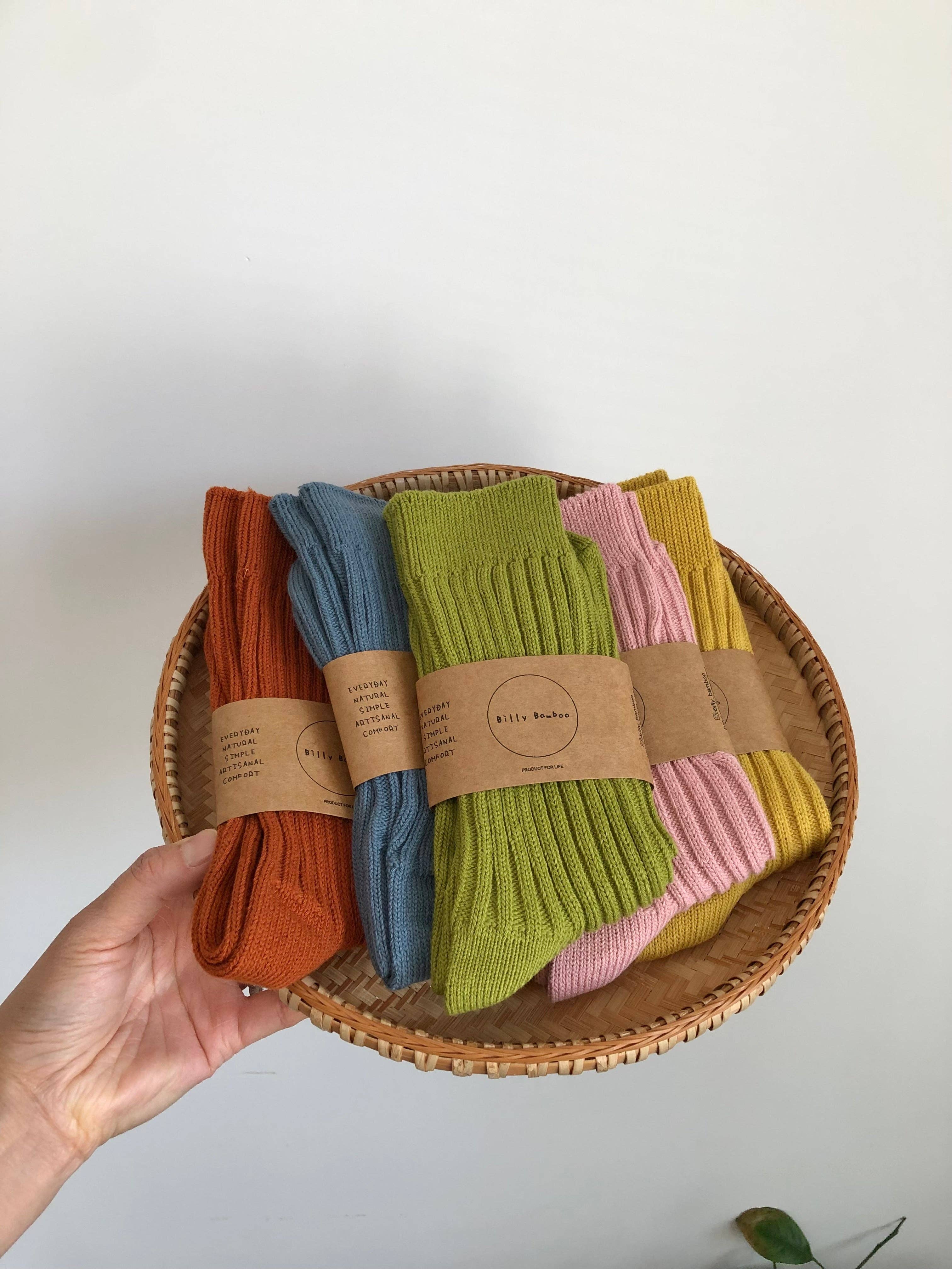 Billy Bamboo - Wholesale Socks - Unisex - RIBBED COTTON HIGH SOCKS - pastel24