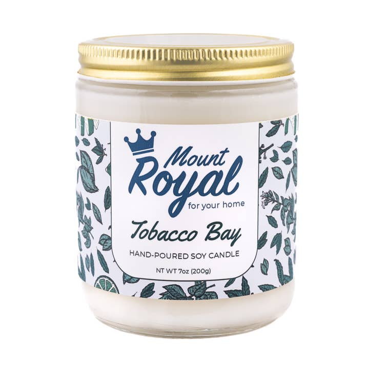 Tobacco Bay Stearinlys for engroshandel hos Mount Royal Soaps