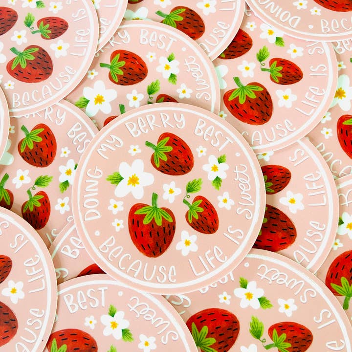 Makerie Day - Wholesale Sticker - Doing my Berry Best Sticker