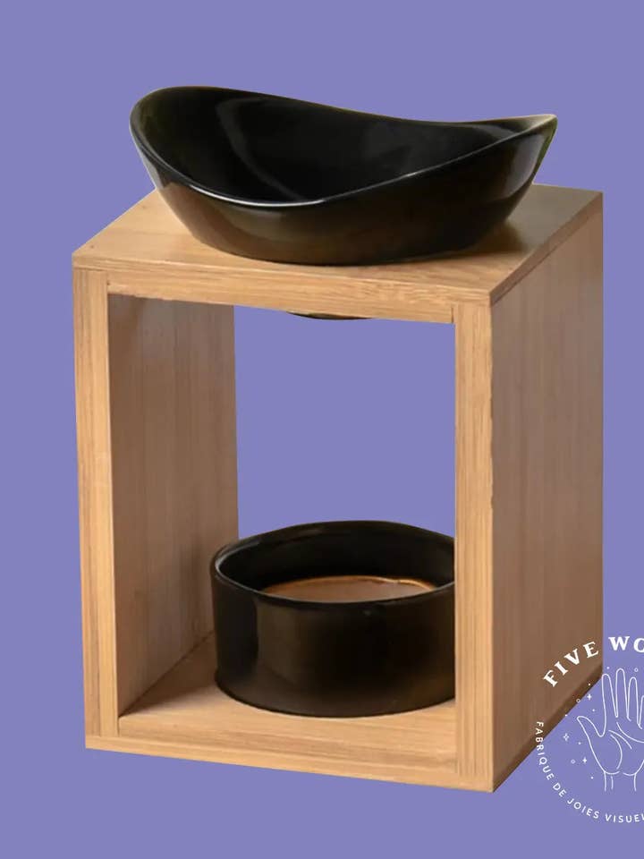 Incense burner - Black Bamboo for wholesale by Five Women