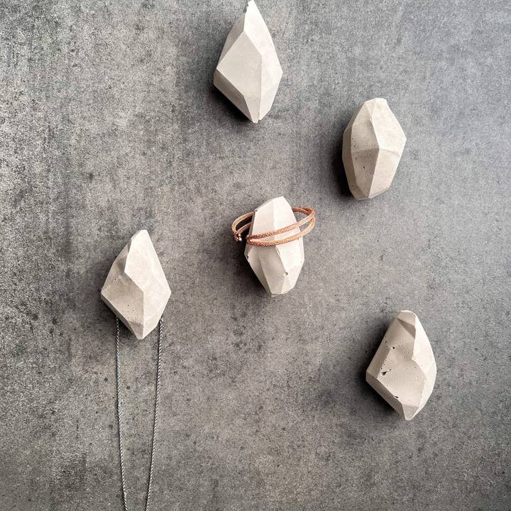 Minimal Loot Design - Wholesale Wall Hook - Geometric Wall Hook, Concrete Wall Hook, Irregular Knob, Towel Hook, Wall Hanger, Cement Wall Decor, Minimalist, Modern Wall Peg