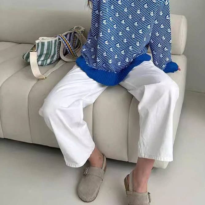 Sailboat Print Knit Sweater Women Multiple Colors N5A539 for wholesale by alberalkirk