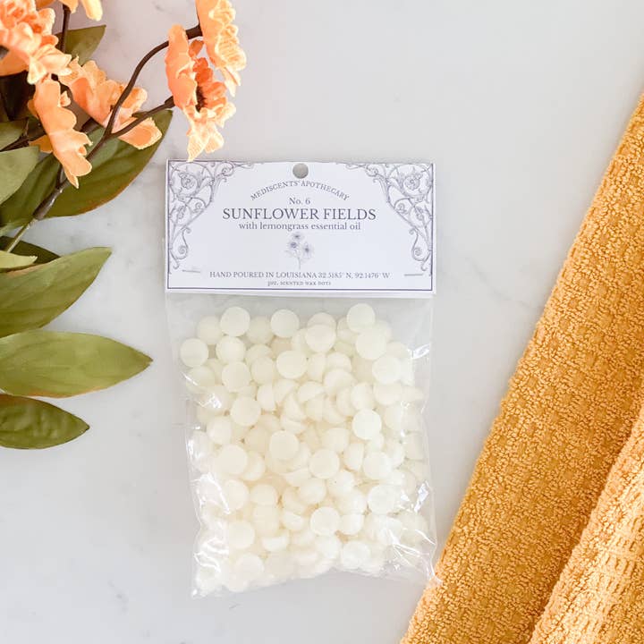 Sunflower Fields Wax Dots for wholesale by MediScents Apothecary