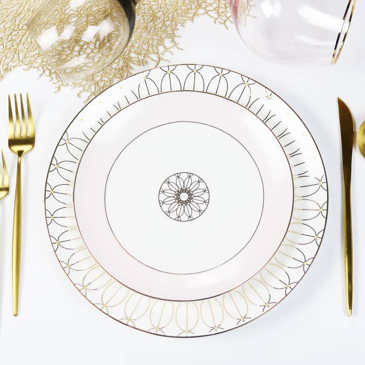 Little White Dish - Wholesale Salad Plate - Blush Jewel Salad Plate - Set of 4