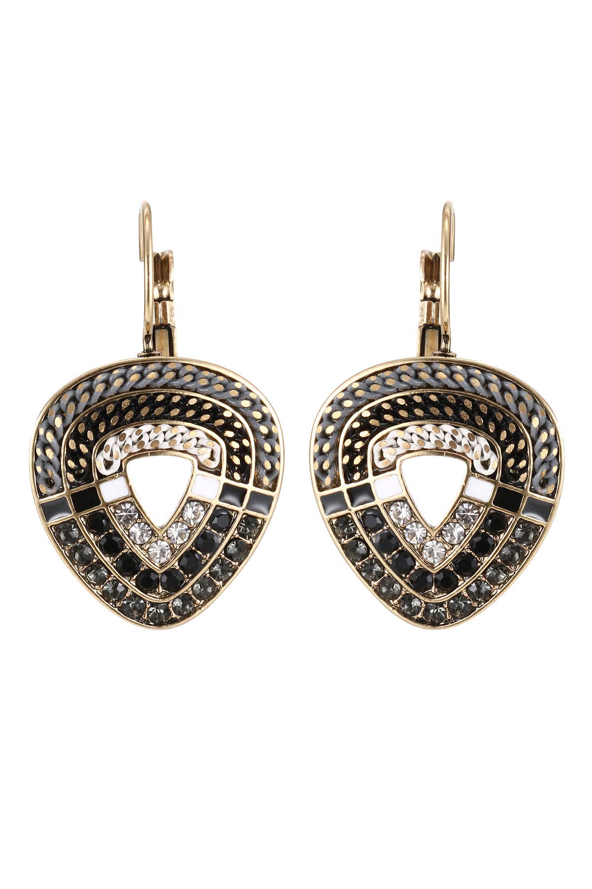 Blossom bijoux - Wholesale Dangle Earrings - 19AHBOMH001 Rhinestone Sleeper Earrings0