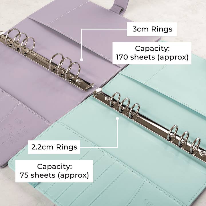 Oops a Daisy UK Ltd - Wholesale Planner - Lime Green Hybrid Planner 6-Ring A5 Binder - Vegan Leather (3cm ring)8