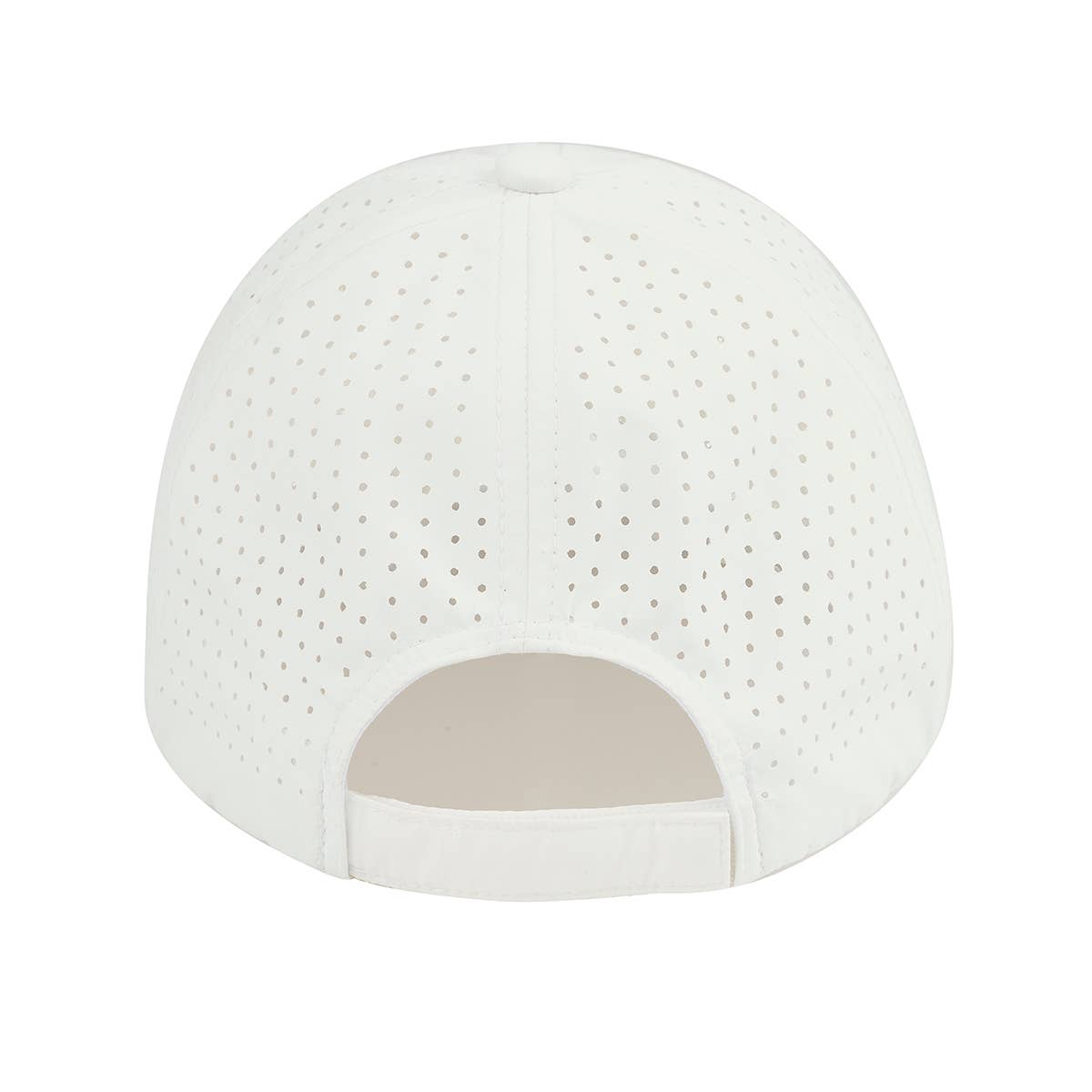 Funky Junque - Wholesale Baseball Cap - Unisex - Laser Cut Unstructured Running Cap - White3