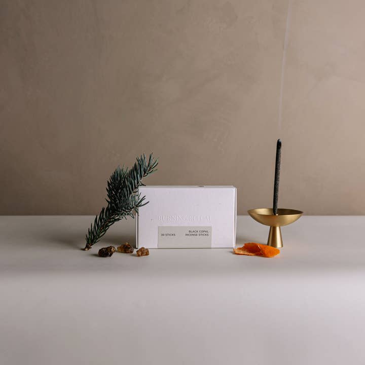 Cedar and Myrrh - Wholesale Incense - Mini Black Copal Hand-Rolled Incense | 30 Sticks1