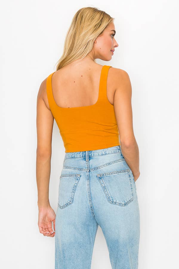 ANWND - Wholesale Gebreide top - Dames - CROP TOP MET OVERHEMD AAN DE VOORKANT UIT 16391