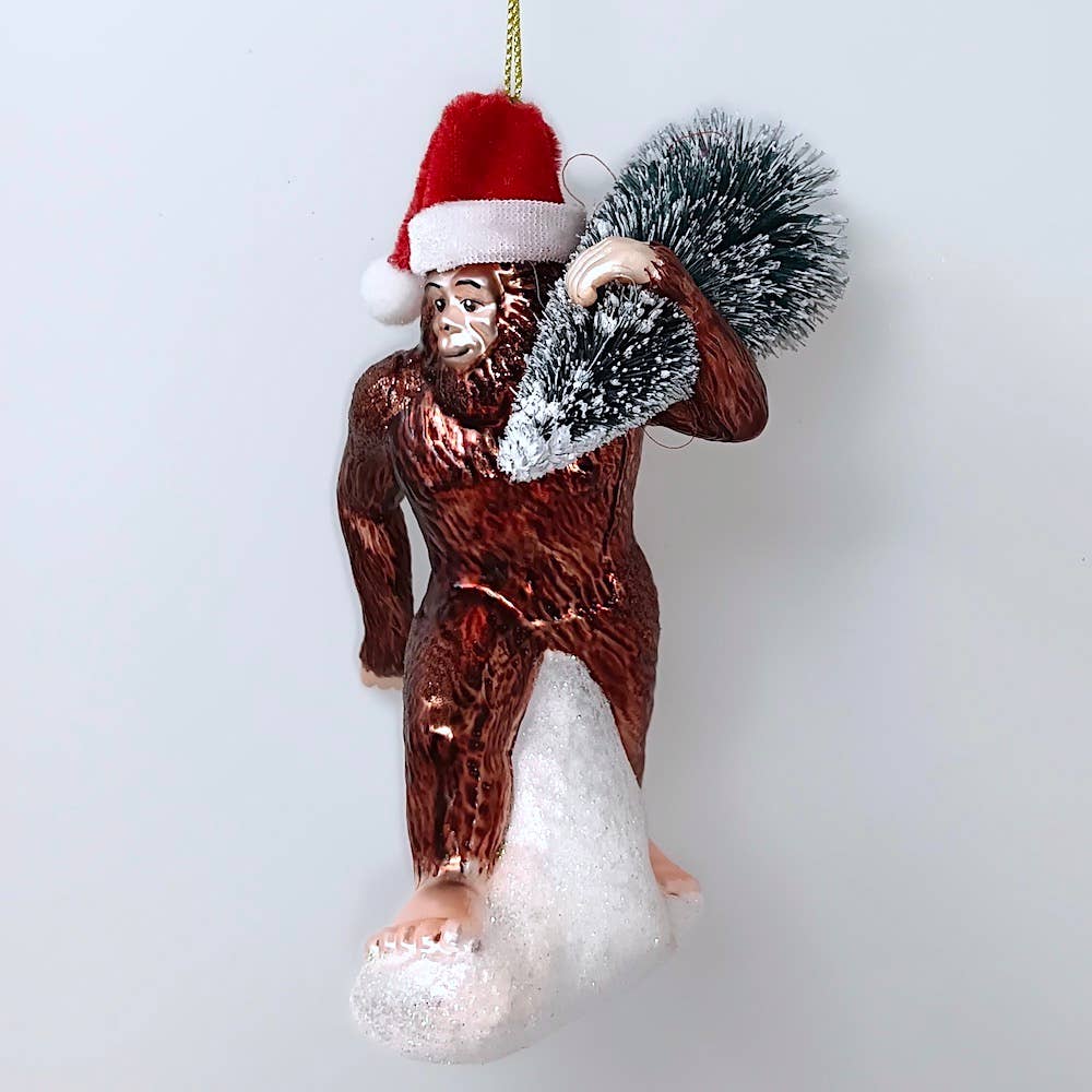 OrnamentallyYou - Vente Objets de décoration - Décoration de Noël en verre Holiday Forest Dweller Bigfoot3