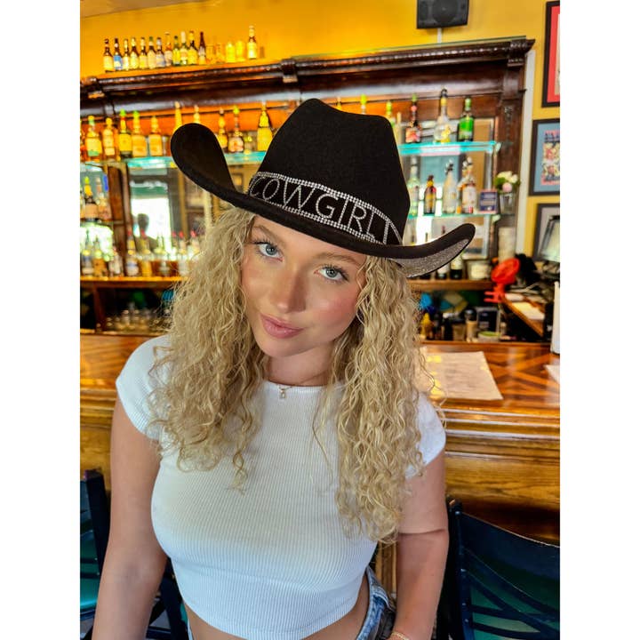 Cowgirl Cowboyhoed met lovertjes VCC0079 voor wholesale door C.C Beanie