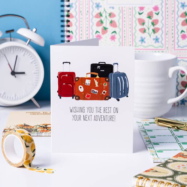 Jaybee Design – Großhandel Grußkarten für den Alltag – Ich wünsche dir alles Gute für dein nächstes Abenteuer! - Grußkarte1