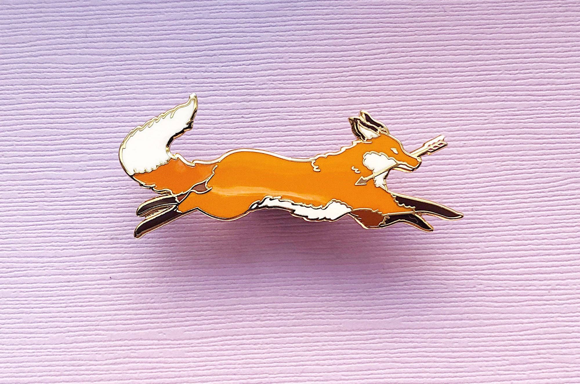 Alum and Ink - Wholesale Lapel Pin/Button - Red Fox Thief Enamel Pin7