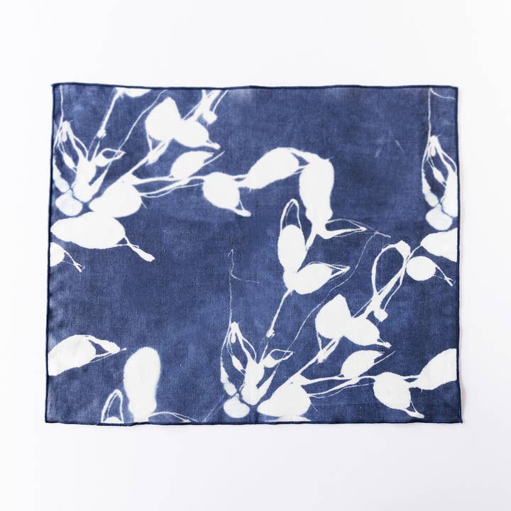 Porto Print in Indigo Placemat for wholesale by Goldie Home