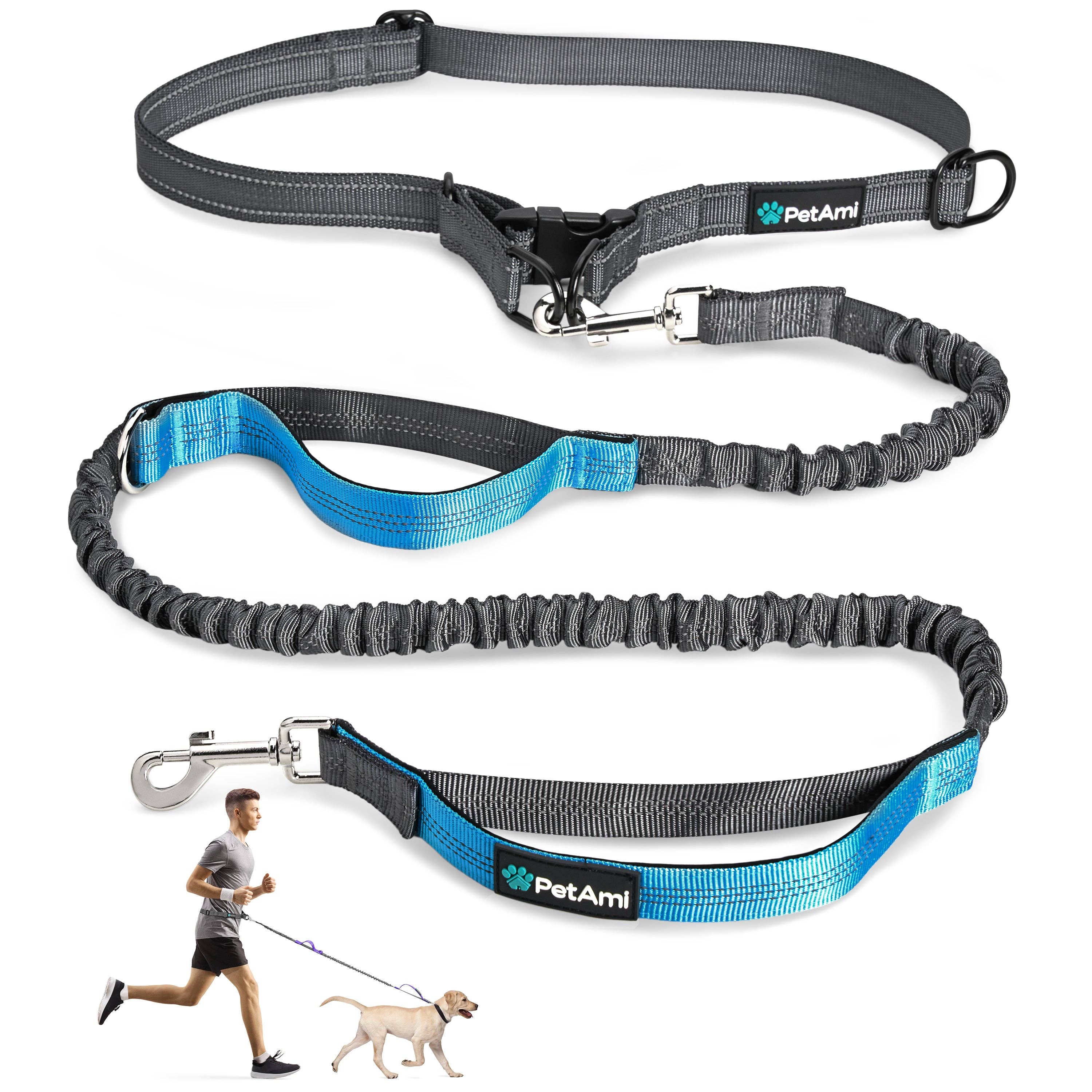 PetAmi - Wholesale Pet Leash - Dog - Heavy Duty Hands Free Dog Leash Belt0