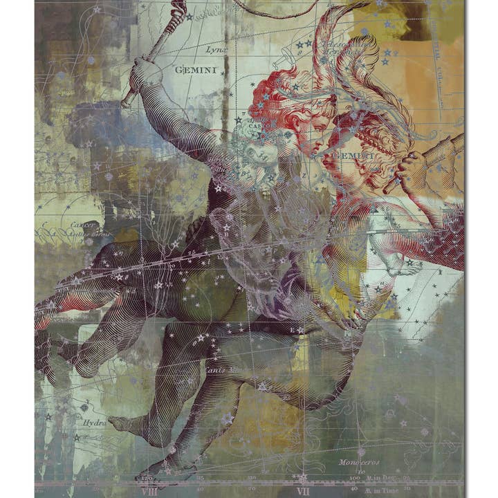 Zodiac Study: Gemini' Canvas Wall Art for wholesale by Ready2hangart, Inc.