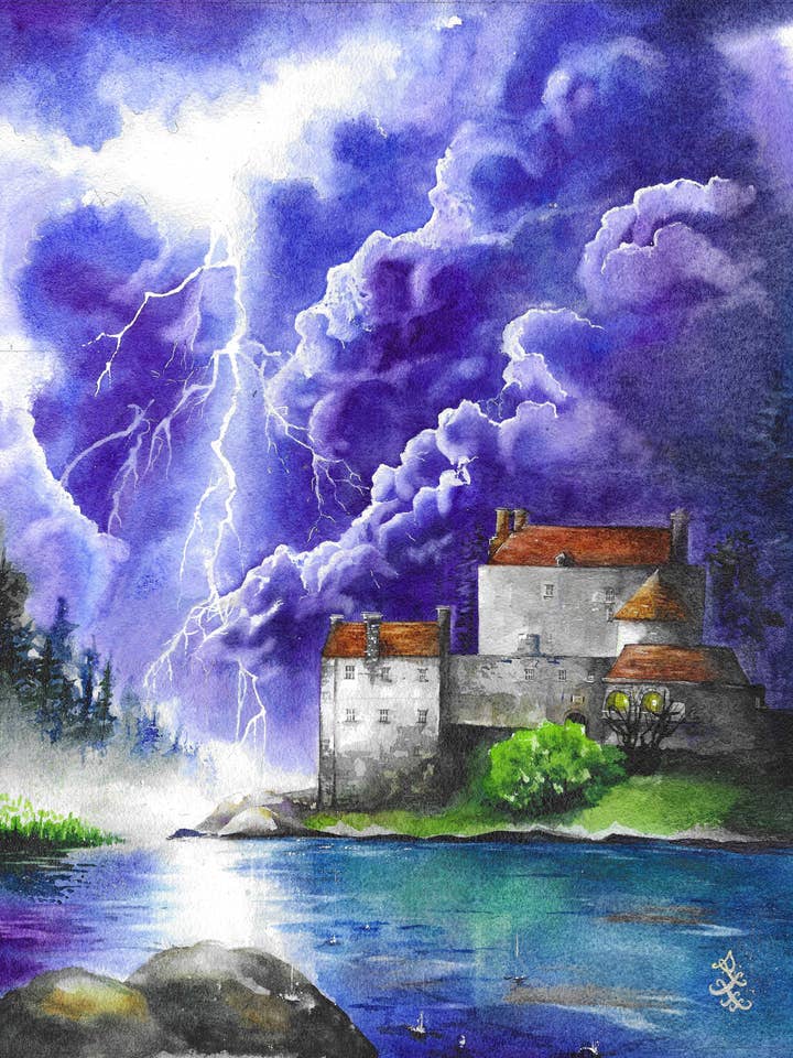 Storm - Medeltida samlingsutskrift för wholesale av Dream In Watercolor