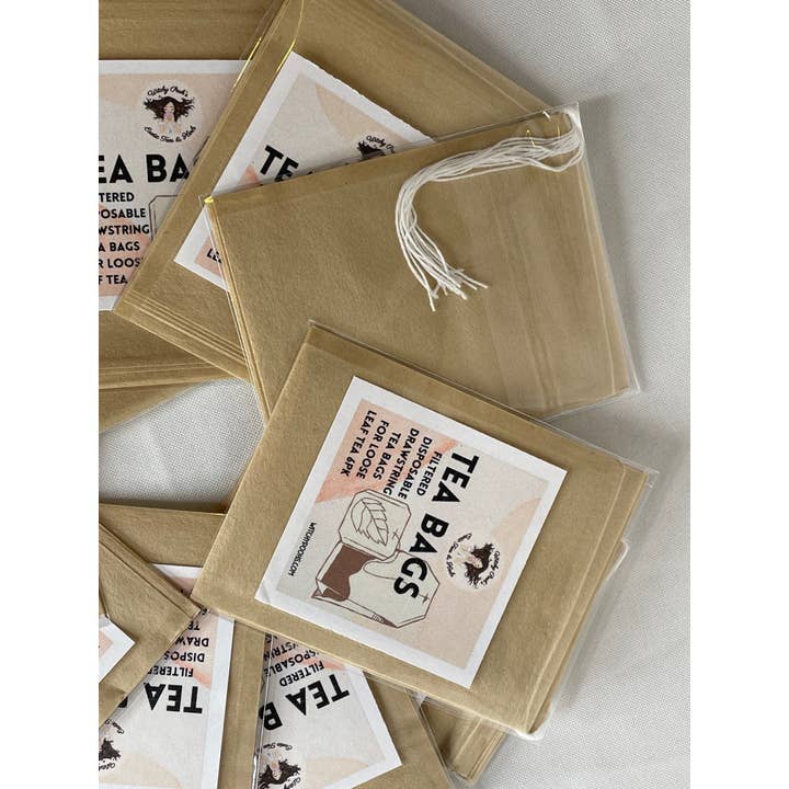 Witchy Pooh's Exotic Teas & Herbs - Wholesale Tea Bags - Tea Bags for Loose Leaf Tea, 6 pack, Filtered, Disposable, D
