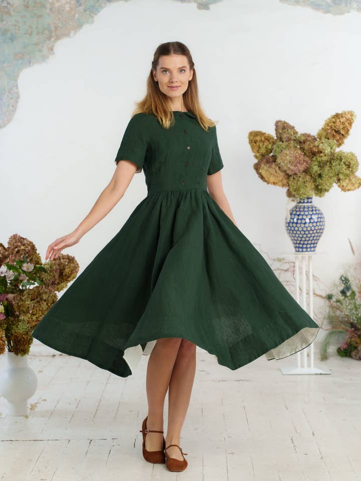 Robe classique, manches courtes pour la vente par Son de Flor