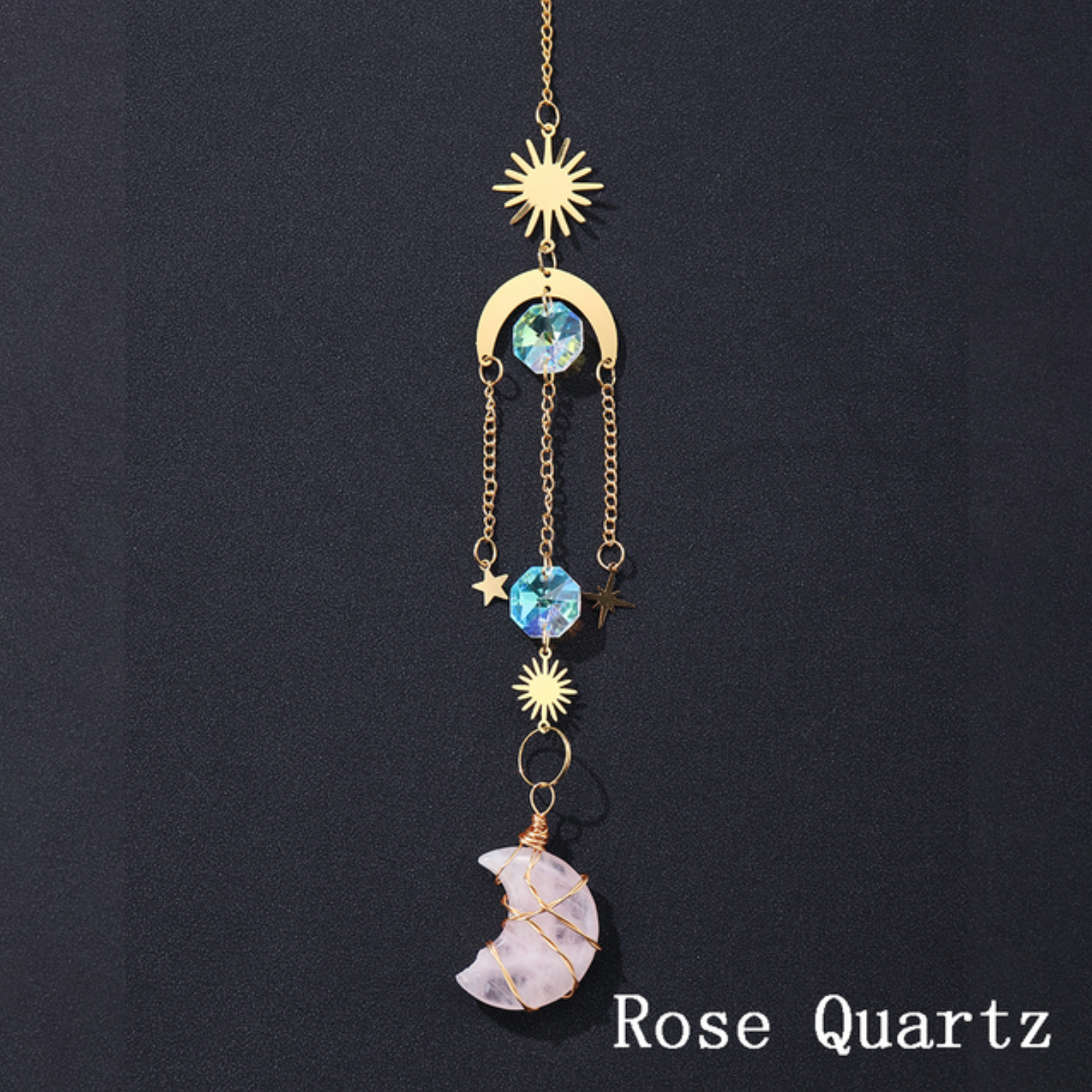 Crystolver (We Cover All Import Fees) - Wholesale Suncatcher - Crystal Moon Pendant Sun Catchers Decor7
