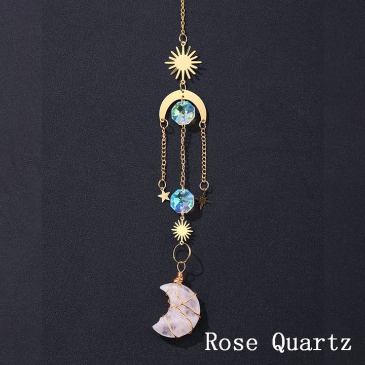 Crystolver (We Cover All Import Fees) - Wholesale Suncatcher - Crystal Moon Pendant Sun Catchers Decor7