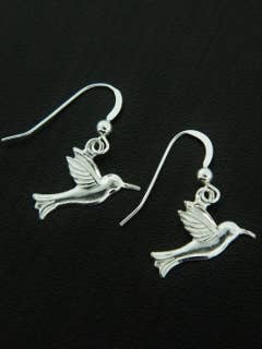 Hummingbird Silver Earrings for wholesale by Sosie Designs
