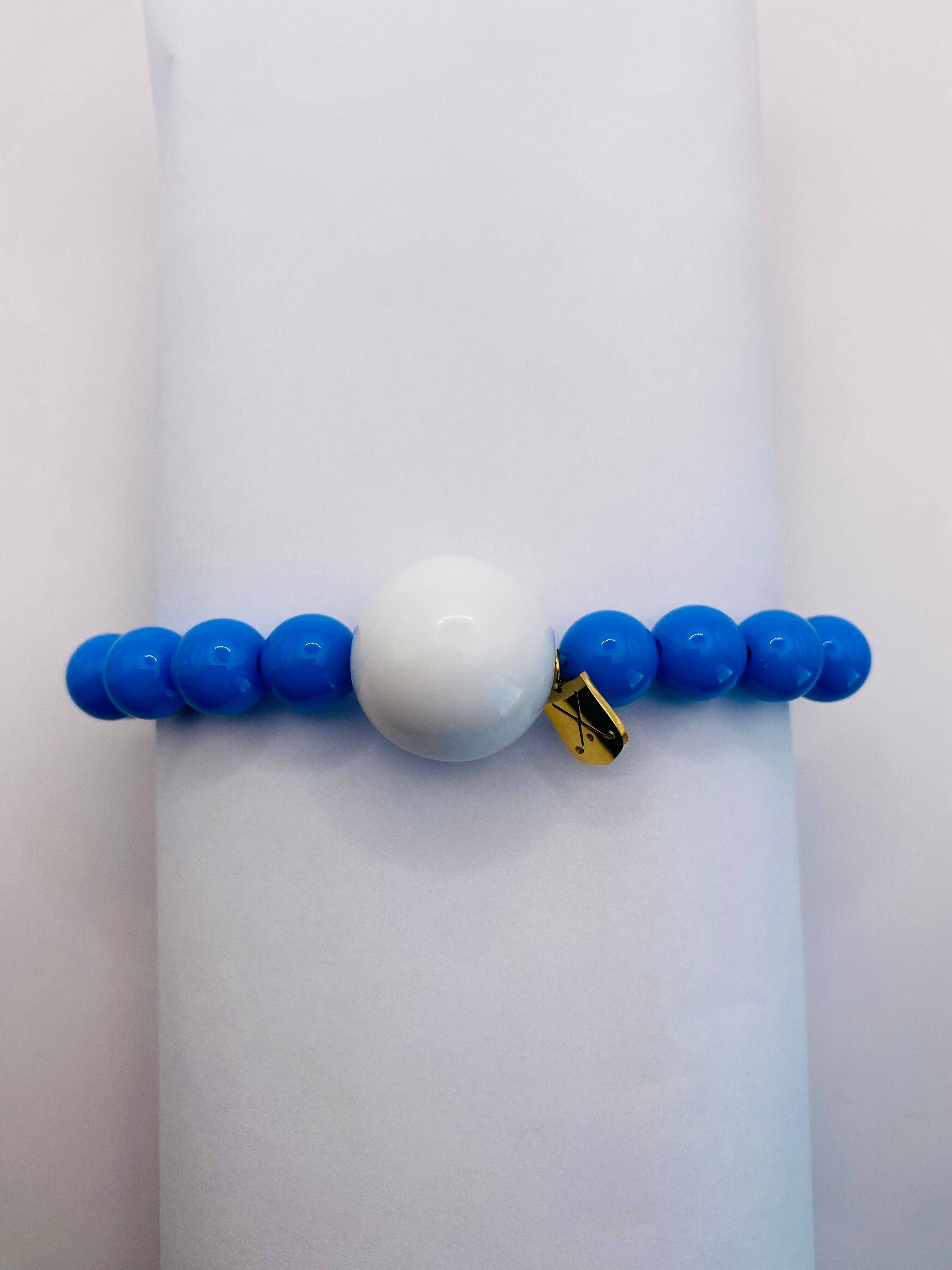 The Klow Golf Company - Wholesale Beaded Bracelet - Golf Stroke Counter Bracelet - JUST BLUE1