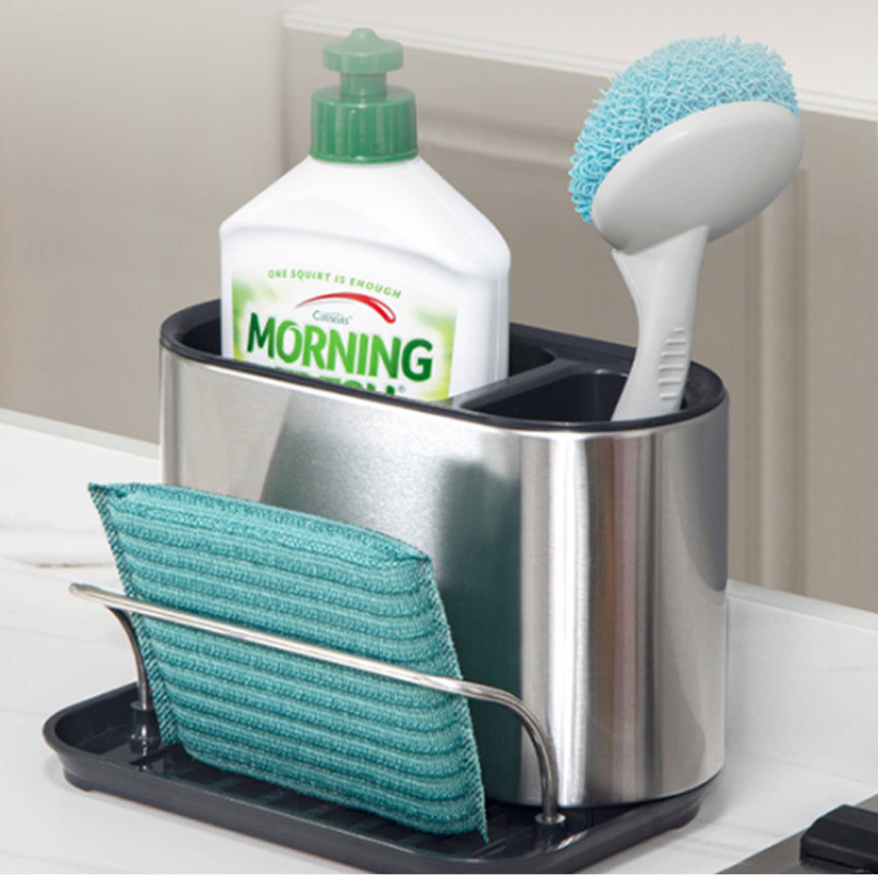 Menastyl - Wholesale Kitchen Storage/Organizer - 18x12x13cm organizer in stainless steel and plastic4