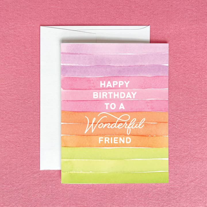 Gert & Co - Venta al por mayor Tarjetas de cumpleaños - Tarjeta de felicitación de feliz cumpleaños para un amigo maravilloso