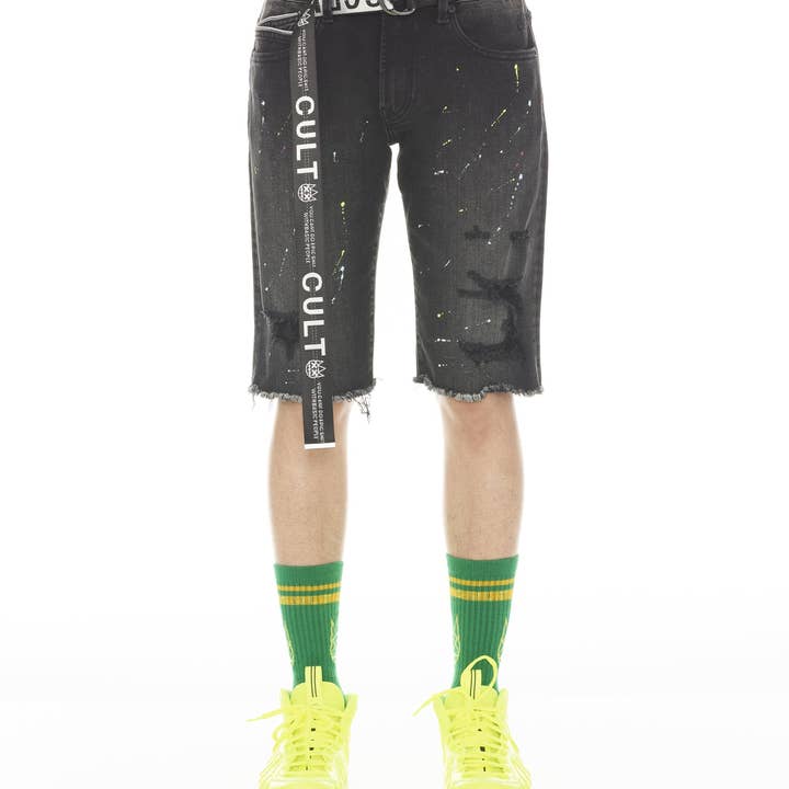 ROQUEIRO CURTO ESTIRAMENTO CINTO EM ARTISTA por atacado de Cult of Individuality