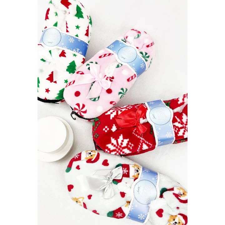 MIX COLOR Christmas Theme Indoor Slipper for wholesale on Faire