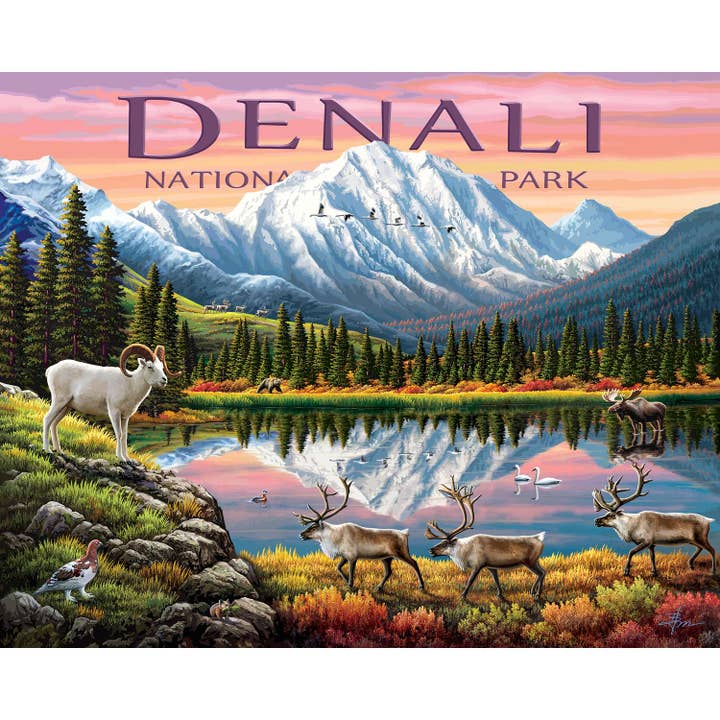 Boardwalk Puzzle Company - Wholesale Puzzle - Adult - Denali National Park - Personal Puzzle - 210 Piece1