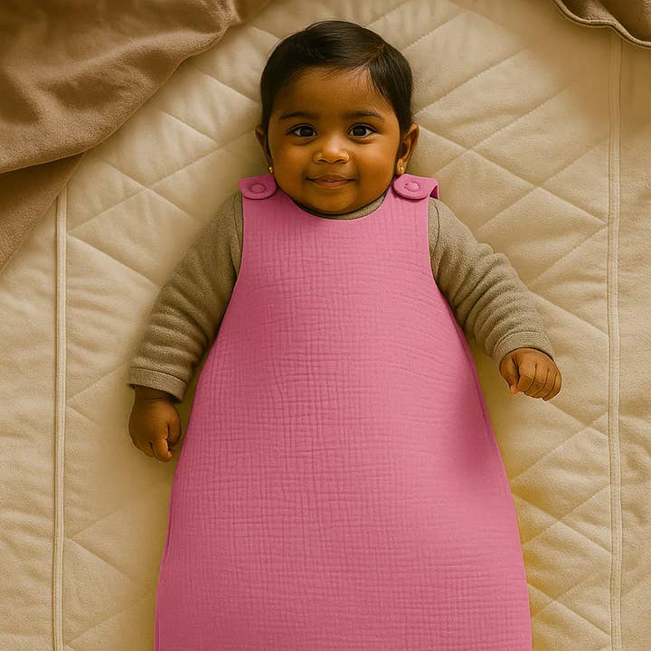 PAPATE - Wholesale Sleepsack - Baby - Organic Cotton Winter Sleeping Bag - Pink4