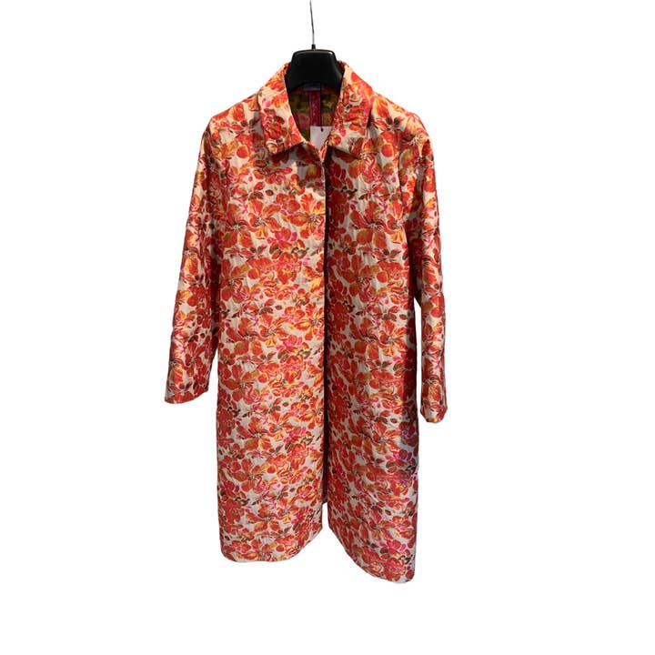 Long Jacquard Coat for wholesale by CLAUDE MILANO