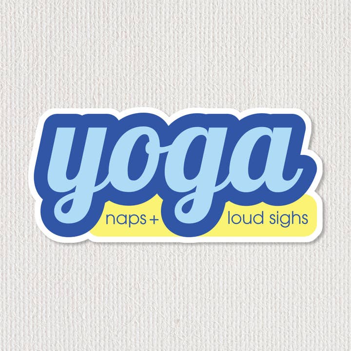 Pegatina Yoga: siestas y signos fuertes para venta al por mayor de The B Side