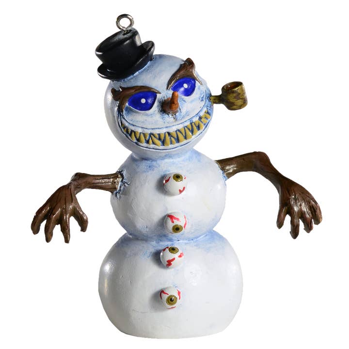 Décoration de Noël Bonhomme de Neige Sinistre pour la vente par Horrornaments