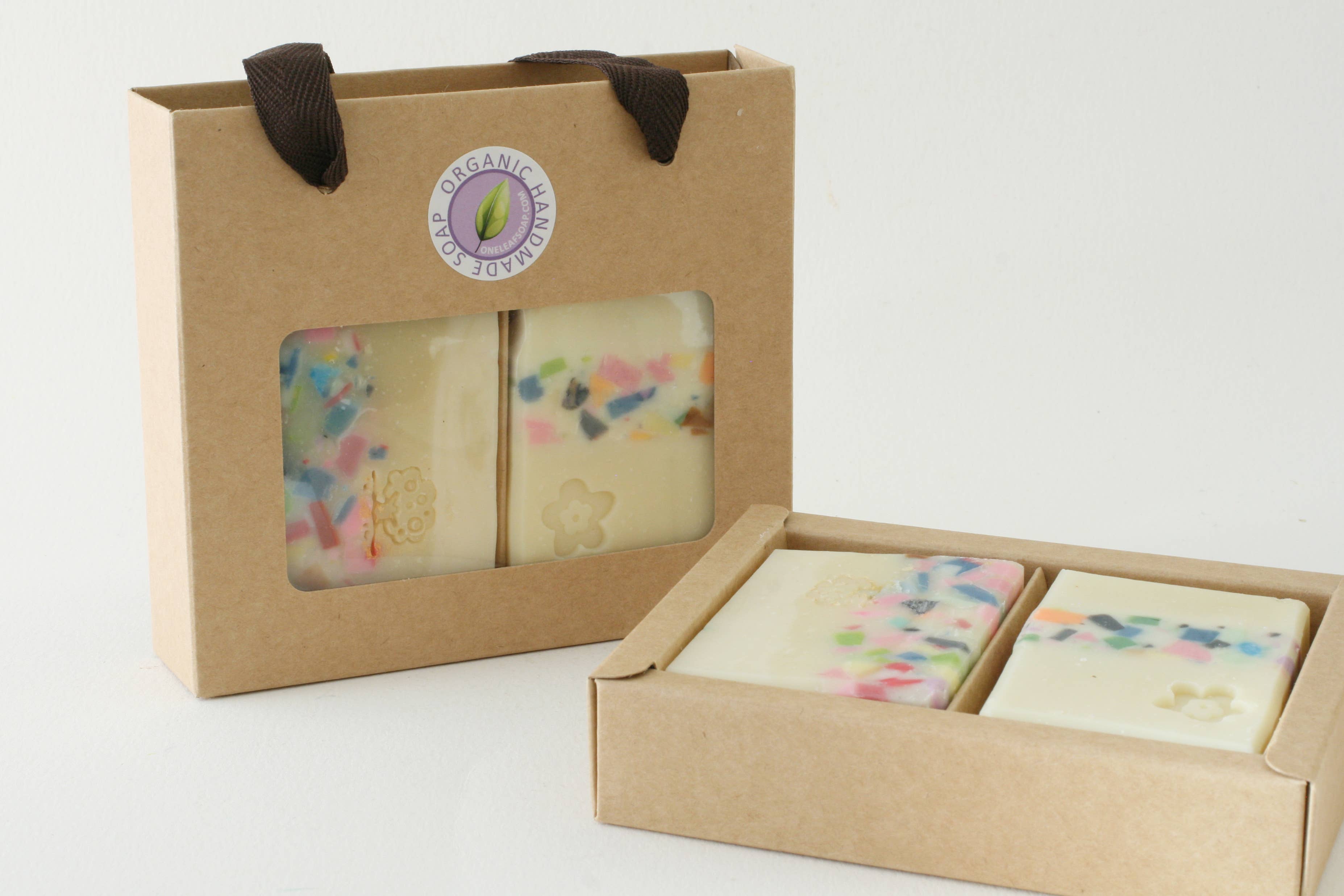 One Leaf Soap - Vente Coffrets cadeaux - Coffret cadeau Kraft Savon — 2 savons1