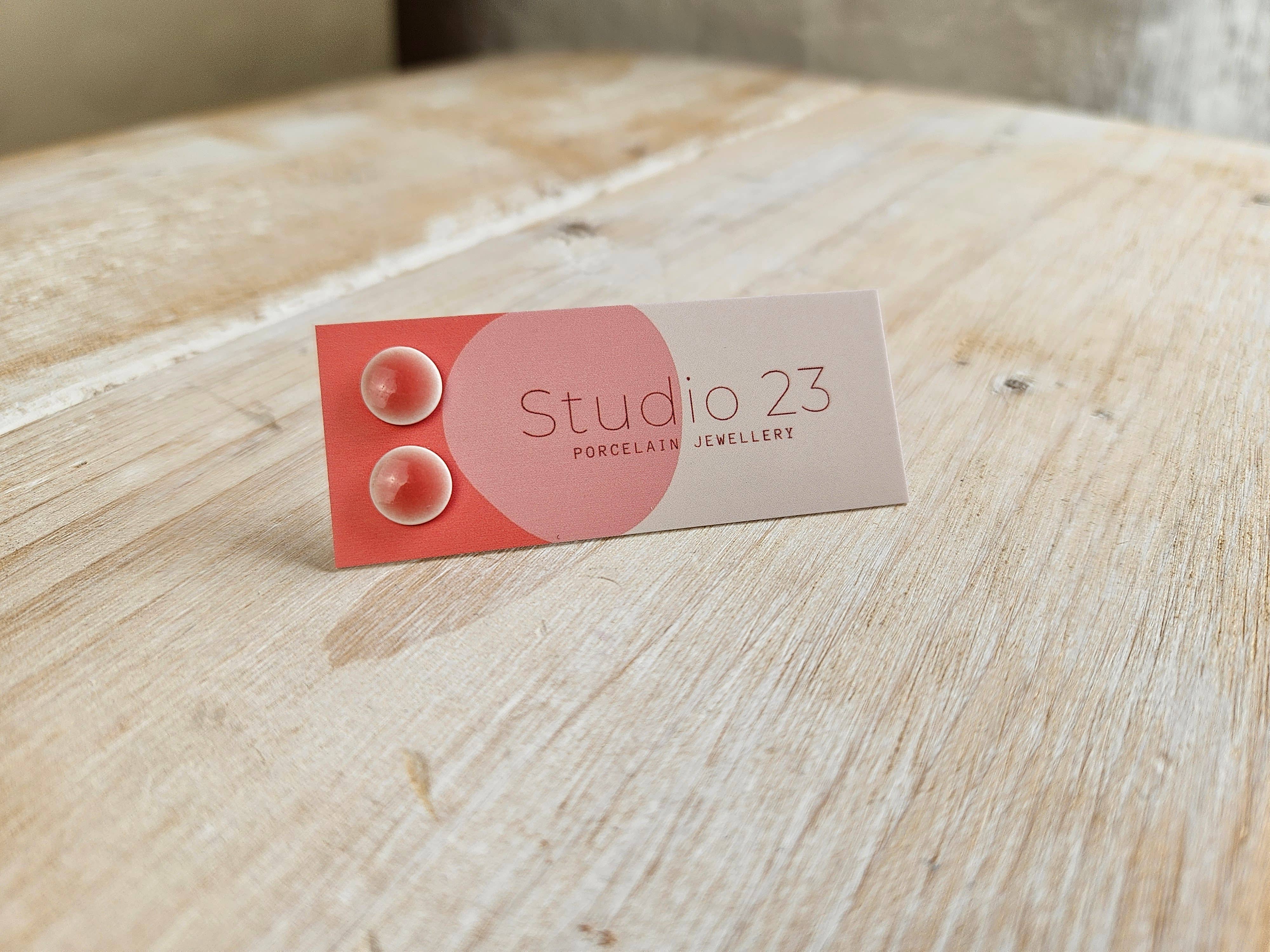 Studio 23 Ceramics - Wholesale Stud/Post Earrings - Stud Circle Earring Pair0