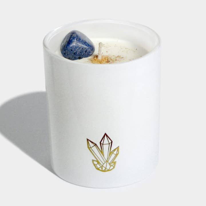 Vela de cristal rodado de sodalita para venta al por mayor de Crystalline Wellness