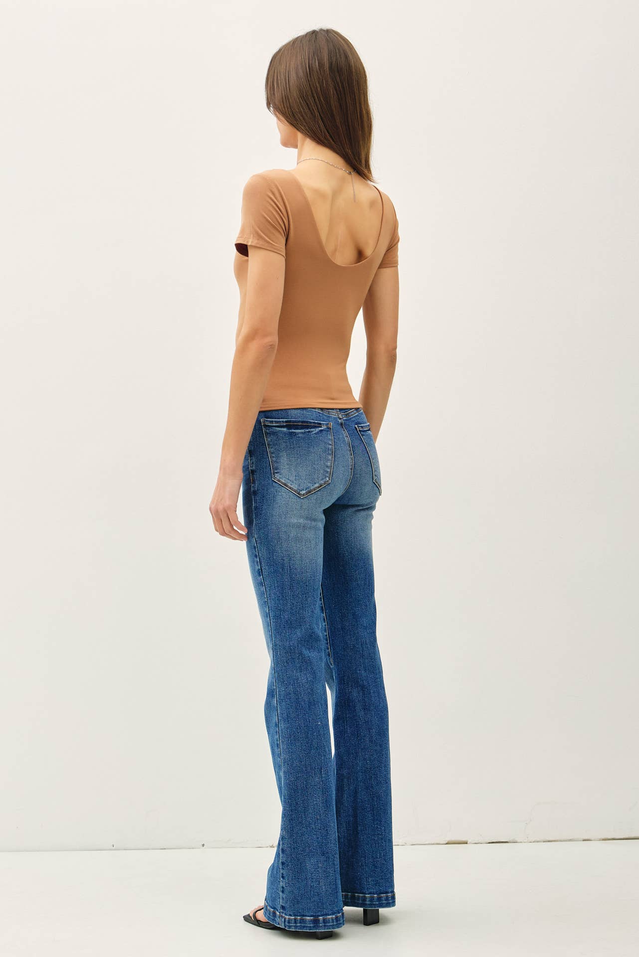 Be Cool - Wholesale T-Shirt - Women's - [SOFT CORE] BASIC DOUBLE LINED SCOOP NECK CAP SLEEVE TOP 7