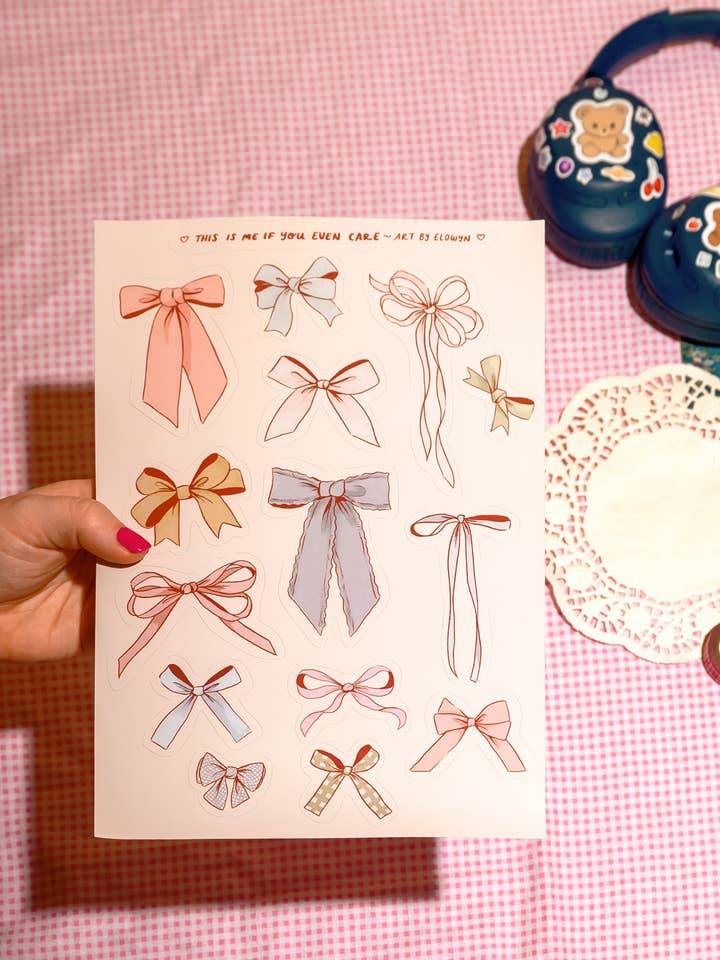 8,5x11 Klistermärkesark med Rosetter för wholesale av Art By Elowyn